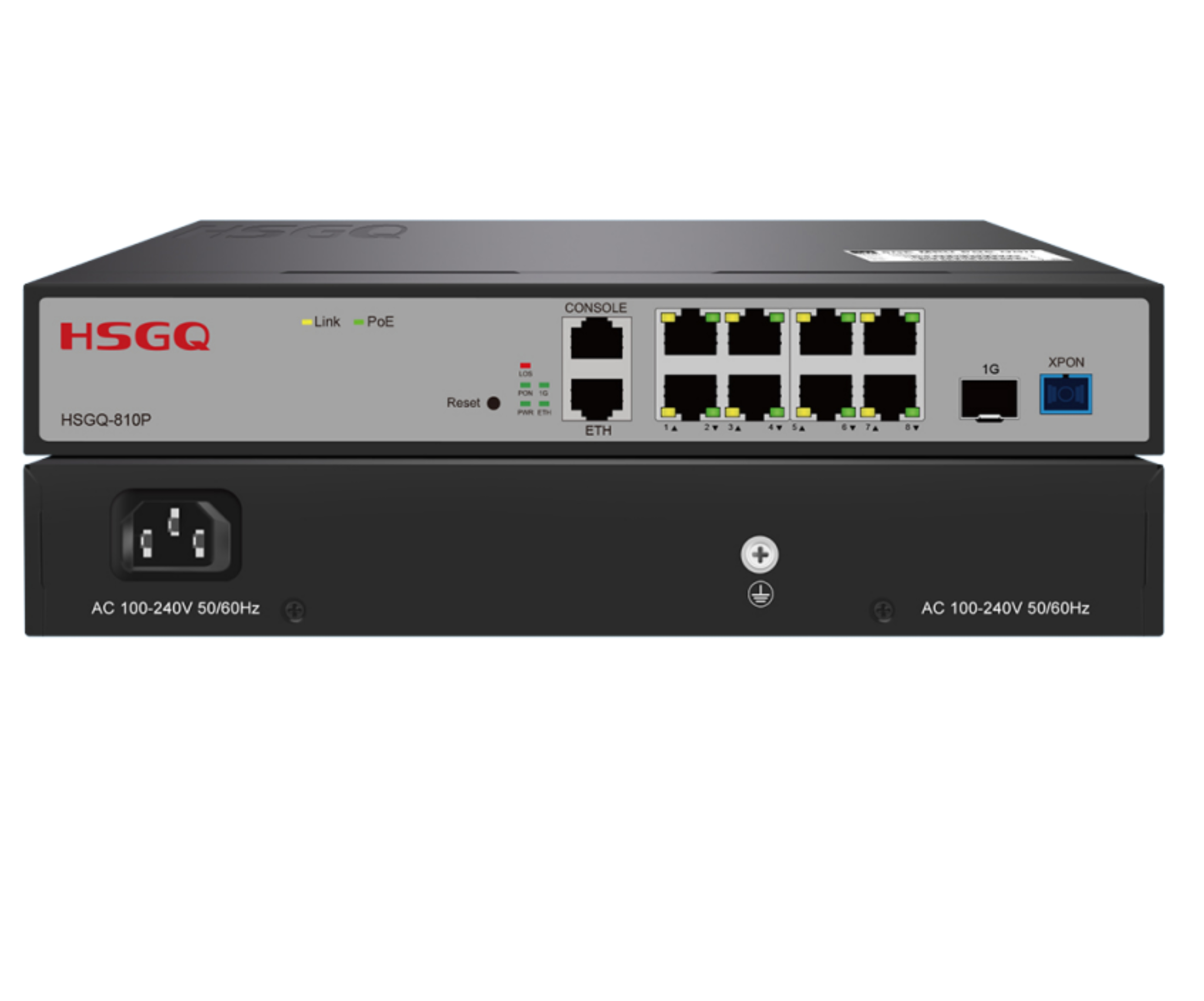 HSGQ-810P XPON MDU 8 Port SFP 1